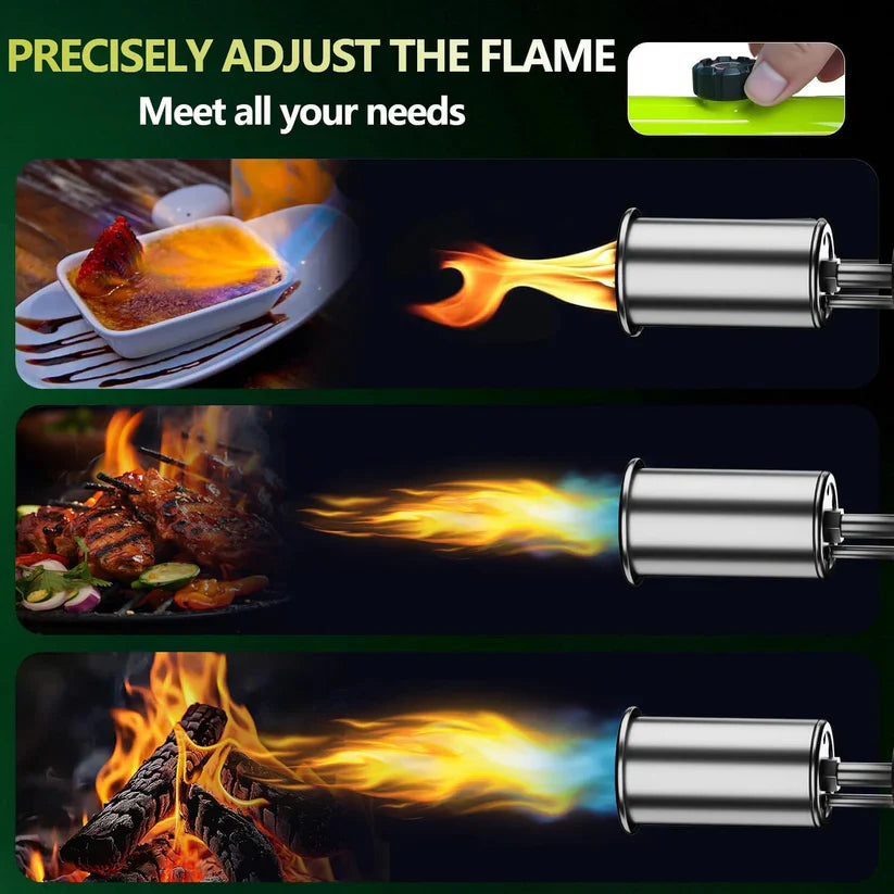 One-Touch Max Flame For Searing, BBQ & Fire Starting
