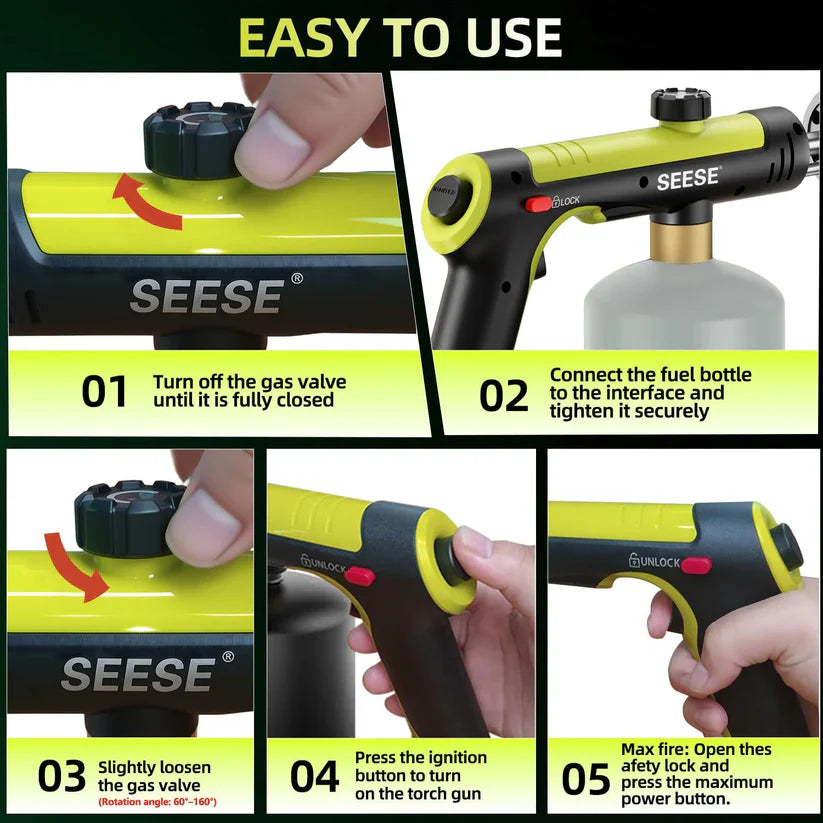 One-Touch Max Flame For Searing, BBQ & Fire Starting