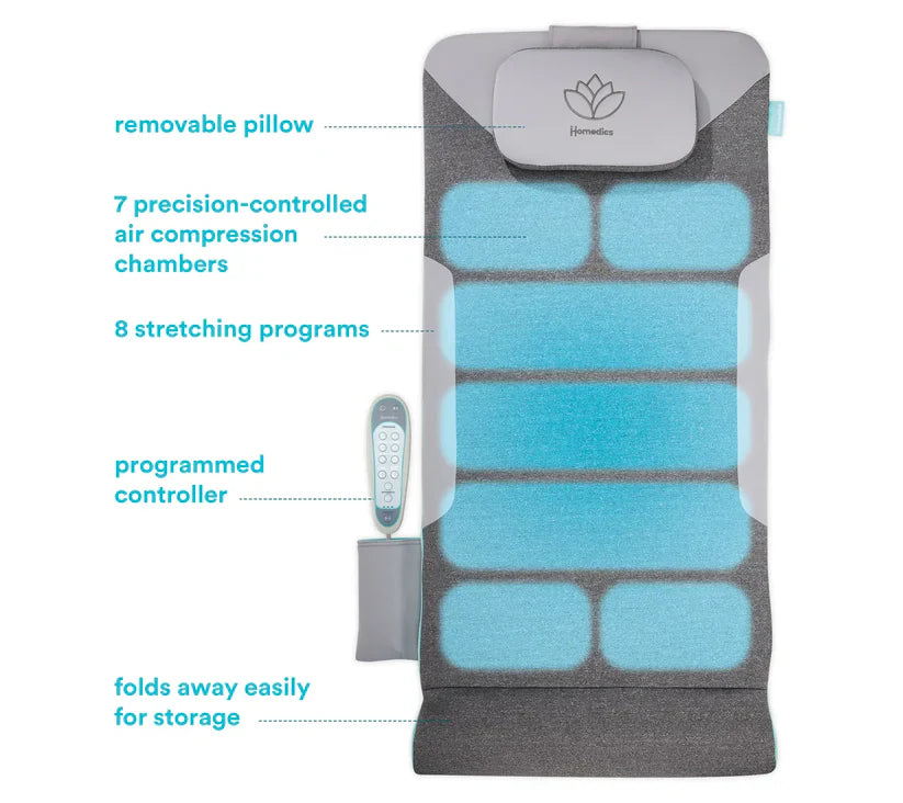 Air-pressure back stretching mat
