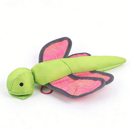 Interactive throwing Oxford cloth dog toy that makes sounds