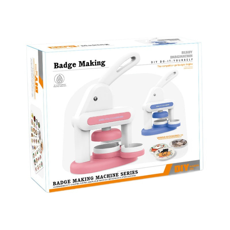 Badge maker, badge maker, manual badge maker (3-in-1)